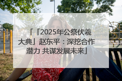 「2025年公祭伏羲大典」赵东平：深挖合作潜力 共谋发展未来