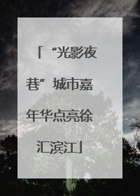 “光影夜巷”城市嘉年华点亮徐汇滨江