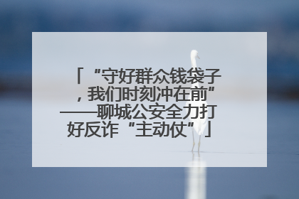 “守好群众钱袋子，我们时刻冲在前”——聊城公安全力打好反诈“主动仗”