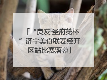 “良友·圣府第杯”济宁美食联赛经开区站比赛落幕