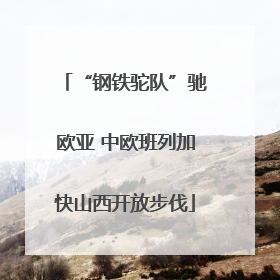 “钢铁驼队”驰欧亚 中欧班列加快山西开放步伐