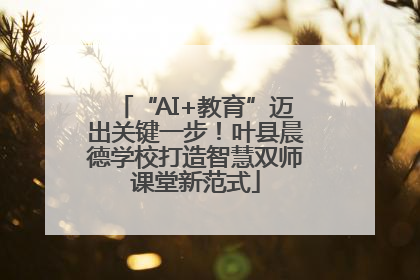 “AI+教育”迈出关键一步！叶县晨德学校打造智慧双师课堂新范式