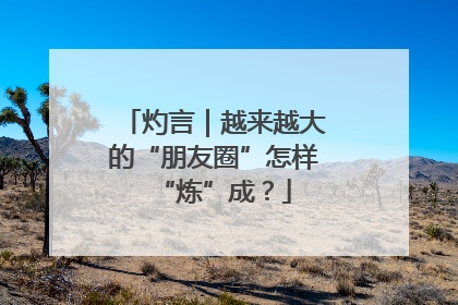 灼言｜越来越大的“朋友圈”怎样“炼”成？