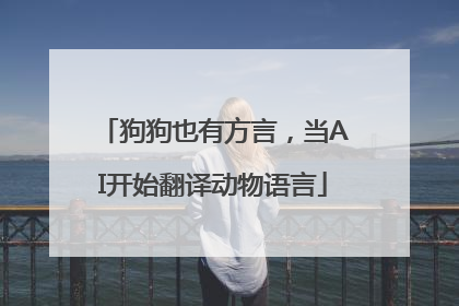 狗狗也有方言，当AI开始翻译动物语言