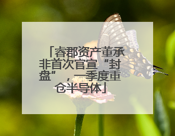 睿郡资产董承非首次官宣“封盘”，一季度重仓半导体