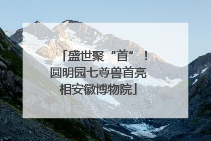 盛世聚“首”！圆明园七尊兽首亮相安徽博物院