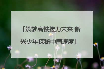 筑梦高铁接力未来 新兴少年探秘中国速度