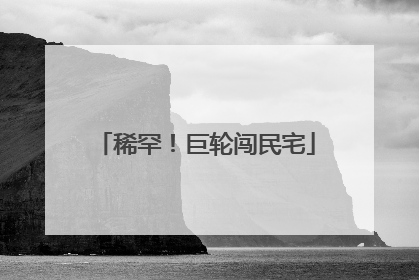 稀罕！巨轮闯民宅