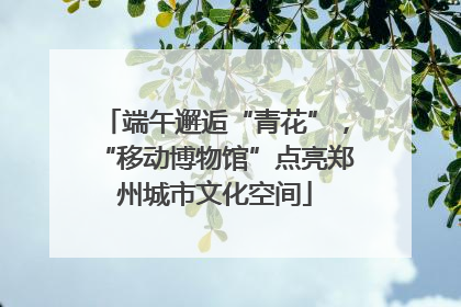 端午邂逅“青花”，“移动博物馆”点亮郑州城市文化空间