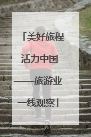 美好旅程 活力中国——旅游业一线观察