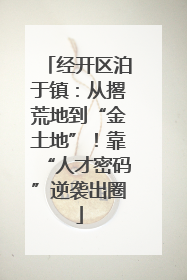 经开区泊于镇：从撂荒地到“金土地”！靠“人才密码”逆袭出圈