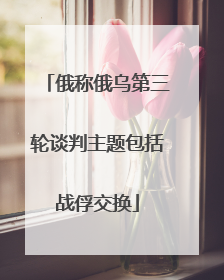 俄称俄乌第三轮谈判主题包括战俘交换