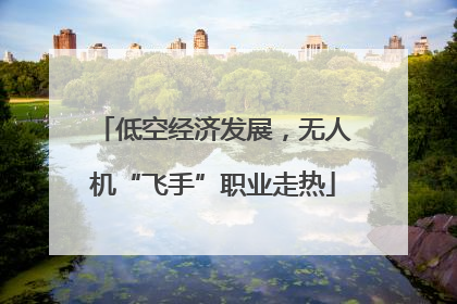 低空经济发展，无人机“飞手”职业走热