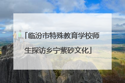 临汾市特殊教育学校师生探访乡宁紫砂文化