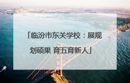 临汾市东关学校：展规划硕果 育五育新人