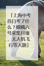 上海中考首日考了什么？嫦娥六号采集月壤、无人机飞行等入题
