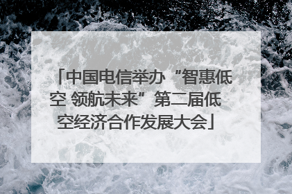 中国电信举办“智惠低空 领航未来”第二届低空经济合作发展大会