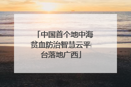 中国首个地中海贫血防治智慧云平台落地广西