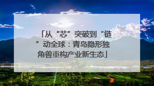 从“芯”突破到“链”动全球：青岛隐形独角兽重构产业新生态