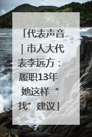 代表声音｜市人大代表李远方：履职13年 她这样“找”建议