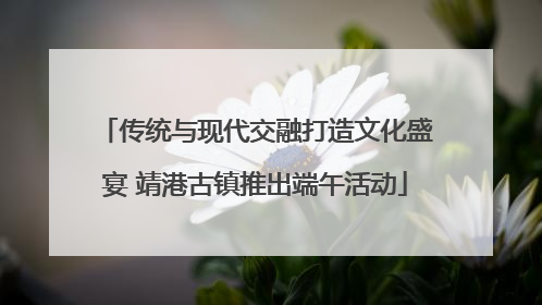 传统与现代交融打造文化盛宴 靖港古镇推出端午活动
