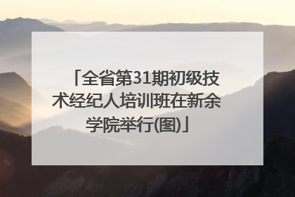 全省第31期初级技术经纪人培训班在新余学院举行(图)