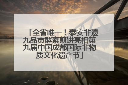 全省唯一！泰安非遗九品贡酵素煎饼亮相第九届中国成都国际非物质文化遗产节
