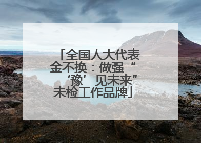 全国人大代表金不换：做强“‘豫’见未来”未检工作品牌