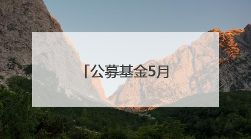公募基金5月月报｜发生了什么？基金业绩榜变化这么大！