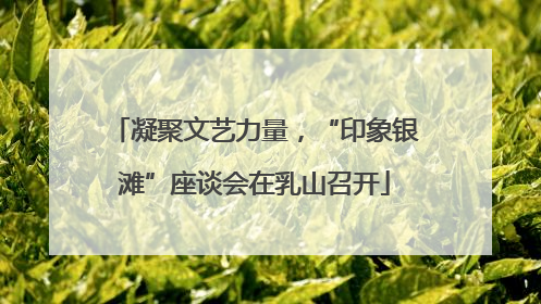 凝聚文艺力量，“印象银滩”座谈会在乳山召开