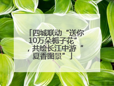 四城联动“送你10万朵栀子花”，共绘长江中游“夏香图景”