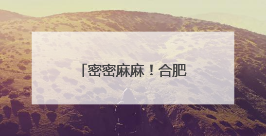 密密麻麻！合肥最近频现的“虫卷风”是啥？