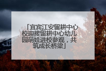 宜宾江安留耕中心校迎接留耕中心幼儿园萌娃进校参观，共筑成长桥梁