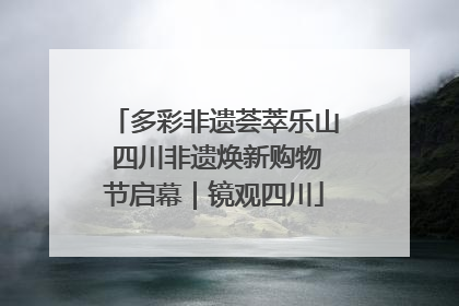 多彩非遗荟萃乐山 四川非遗焕新购物节启幕｜镜观四川
