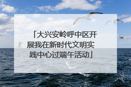 大兴安岭呼中区开展我在新时代文明实践中心过端午活动