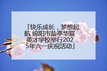 快乐成长，梦想起航 绵阳市盐亭华宸英才学校举行2025年六一庆祝活动
