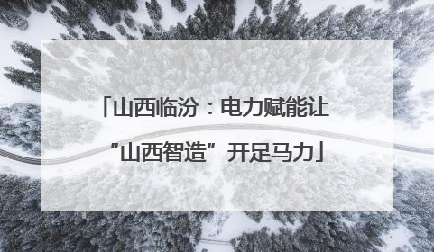 山西临汾：电力赋能让“山西智造”开足马力