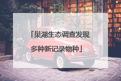 巢湖生态调查发现多种新记录物种