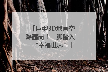 巨型3D地画空降鹤岗！一脚踏入“幸福世界”