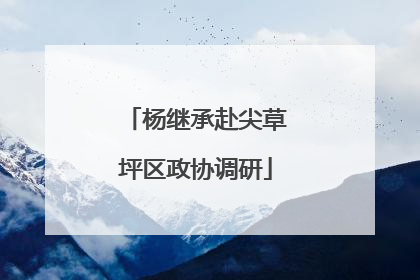 杨继承赴尖草坪区政协调研