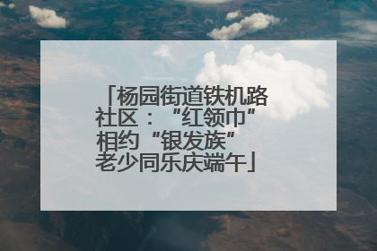 杨园街道铁机路社区：“红领巾”相约“银发族” 老少同乐庆端午