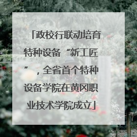 政校行联动培育特种设备“新工匠”，全省首个特种设备学院在黄冈职业技术学院成立