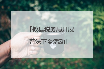 攸县税务局开展普法下乡活动