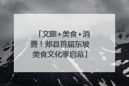 文旅+美食+消费！郏县首届东坡美食文化季启幕