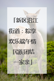 新区沿江街道：粽享欢乐端午情 民族团结一家亲