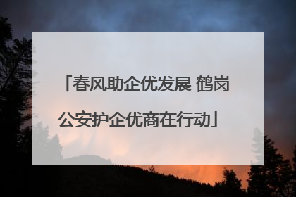 春风助企优发展 鹤岗公安护企优商在行动