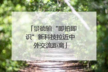 景德镇“即拍即识”新科技拉近中外交流距离