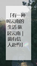 有一种叫云南的生活·旅居云南｜菌有信 人赴约