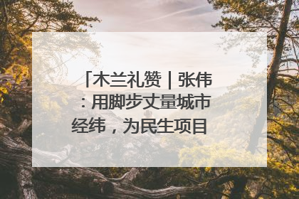木兰礼赞｜张伟：用脚步丈量城市经纬，为民生项目按下“加速键”