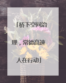 桥下空间治理，常德高速人在行动